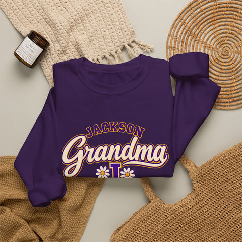 Jackson Polar Bears Grandma Floral Crewneck