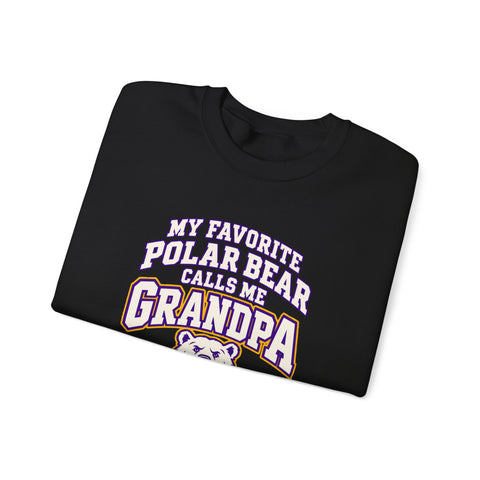Jackson Polar Bears My Favorite Polar Bear Grandpa Crewneck