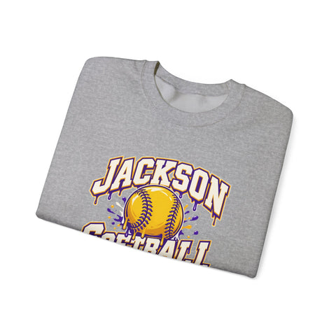 Jackson Polar Bears Softball Drip Crewneck