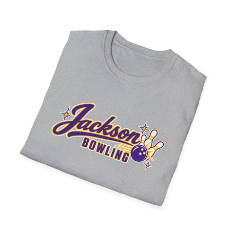 Jackson Polar Bears Bowling Retro Script T-Shirt