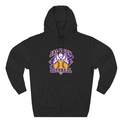 Jackson Polar Bears Softball Mascot Hoodie