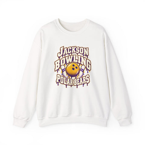 Jackson Polar Bears Bowling Drip Crewneck