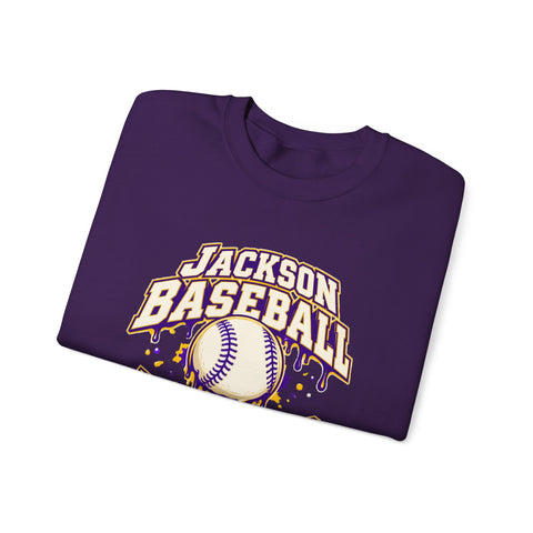Jackson Polar Bears Baseball Drip Crewneck