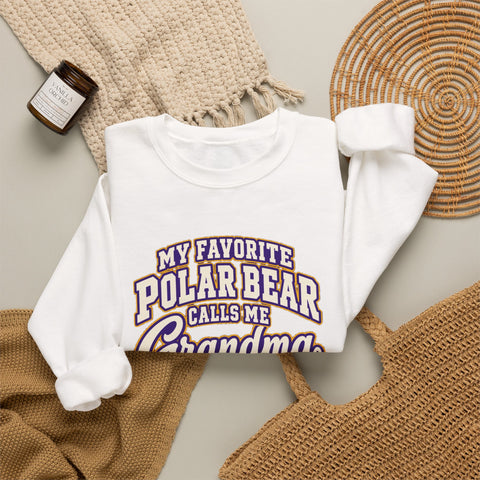 Jackson Polar Bears My Favorite Polar Bear Grandma Crewneck