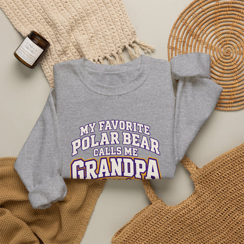 Jackson Polar Bears My Favorite Polar Bear Grandpa Crewneck
