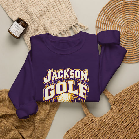 Jackson Polar Bears Golf Drip Crewneck