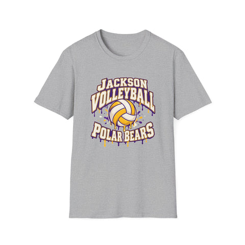 Jackson Polar Bears Volleyball Drip T-Shirt