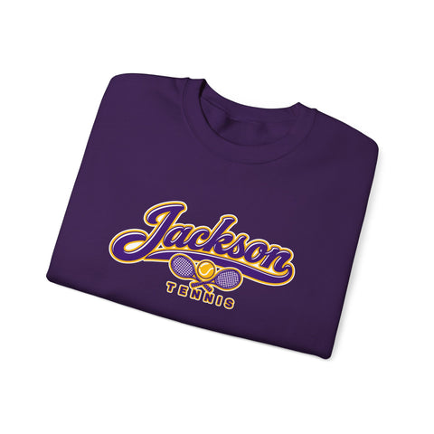 Jackson Polar Bears Tennis Retro Script Crewneck Sweatshirt