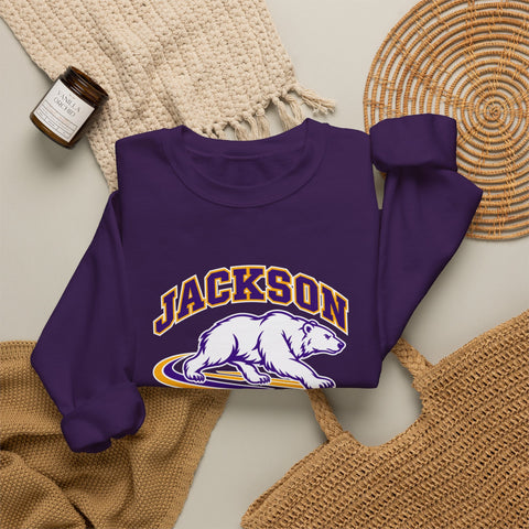 Jackson Polar Bears Cross Country Running Bear Crewneck Sweatshirt