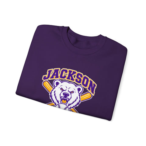 Jackson Polar Bears Baseball Mascot Crewneck Sweatshirt