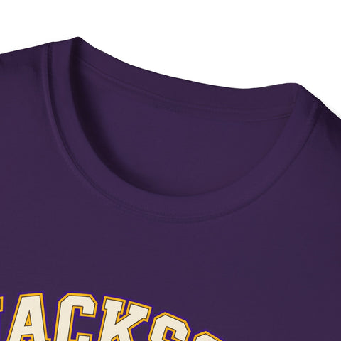 Jackson Polar Bears Cheerleading Gingham Bow T-Shirt