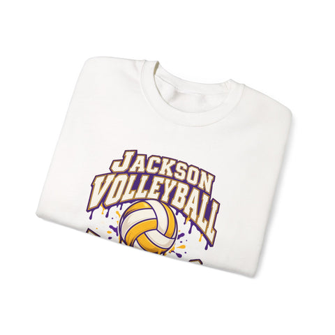 Jackson Polar Bears Volleyball Drip Crewneck