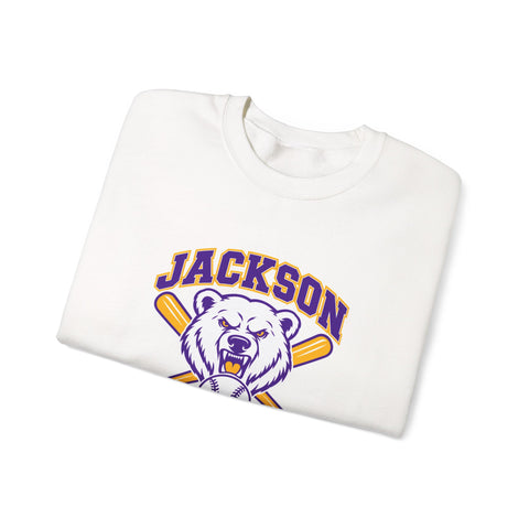 Jackson Polar Bears Baseball Mascot Crewneck Sweatshirt