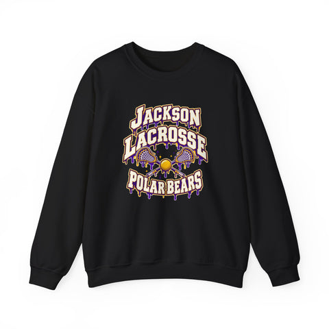 Jackson Polar Bears Lacrosse Drip Crewneck