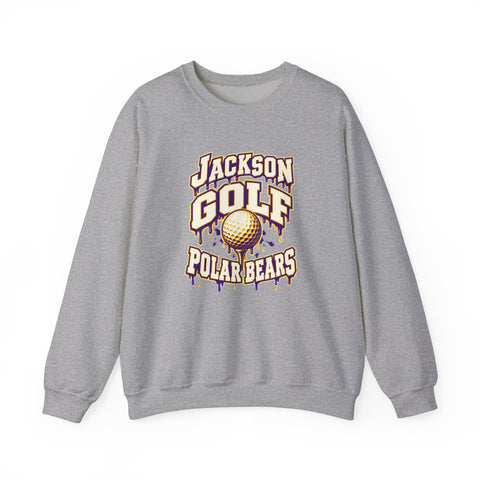 Jackson Polar Bears Golf Drip Crewneck