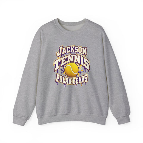 Jackson Polar Bears Tennis Drip Crewneck