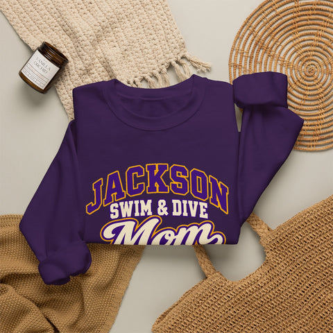 Jackson Polar Bears Swim & Dive Mom Crewneck