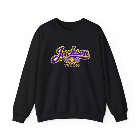 Jackson Polar Bears Tennis Retro Script Crewneck Sweatshirt