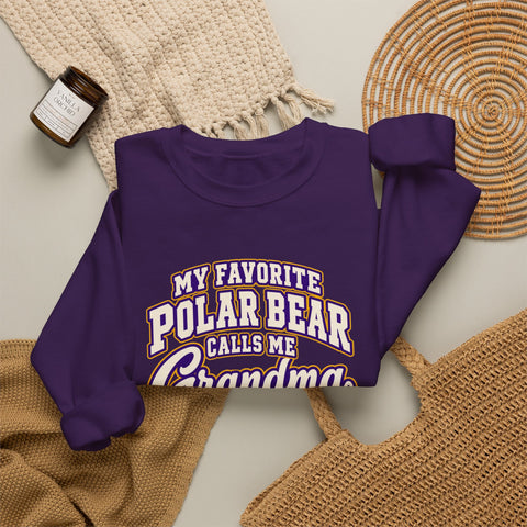 Jackson Polar Bears My Favorite Polar Bear Grandma Crewneck