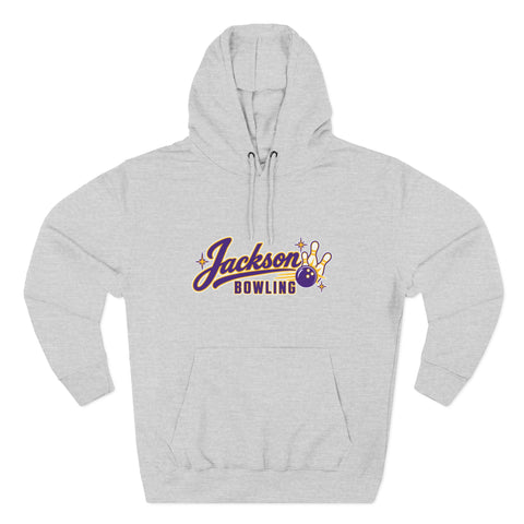 Jackson Polar Bears Bowling Retro Script Hoodie