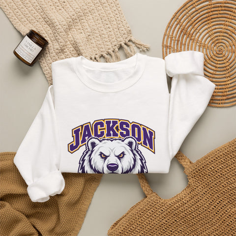 Jackson Polar Bears Football Mascot Crewneck Sweatshirt