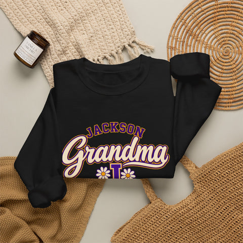 Jackson Polar Bears Grandma Floral Crewneck