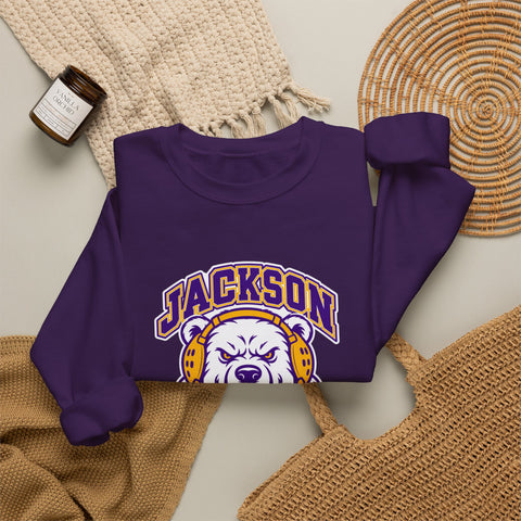 Jackson Polar Bears Wrestling Mascot Crewneck Sweatshirt