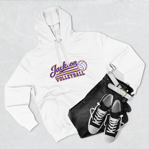 Jackson Polar Bears Volleyball Retro Script Hoodie