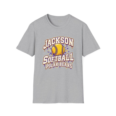 Jackson Polar Bears Softball Drip T-Shirt