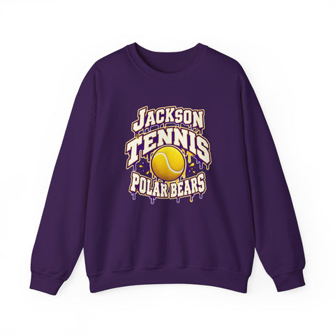 Jackson Polar Bears Tennis Drip Crewneck