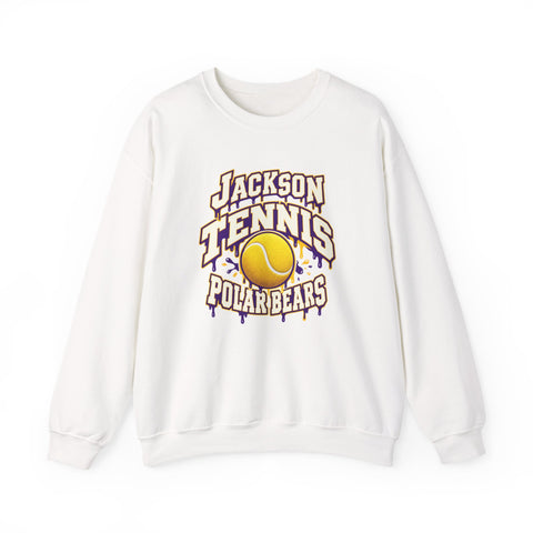 Jackson Polar Bears Tennis Drip Crewneck