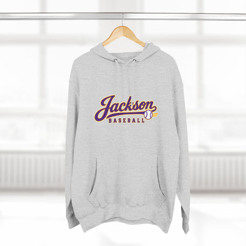 Jackson Polar Bears Baseball Retro Script Hoodie