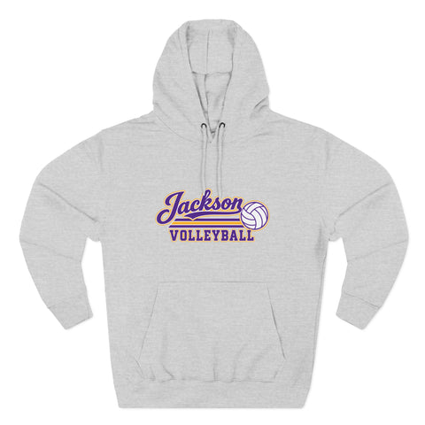 Jackson Polar Bears Volleyball Retro Script Hoodie