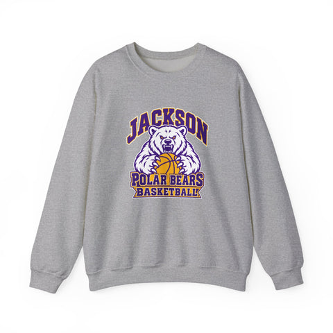 Jackson Polar Bears Basketball Mascot Crewneck Sweatshirt