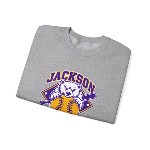 Jackson Polar Bears Softball Mascot Crewneck Sweatshirt