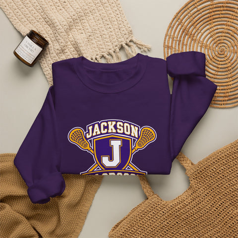 Jackson Polar Bears Lacrosse Varsity Crest Crewneck Sweatshirt