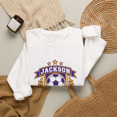 Jackson Polar Bears Soccer Retro Crest Crewneck Sweatshirt