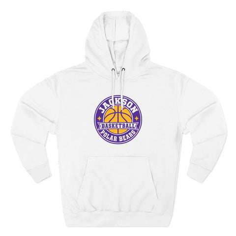 Jackson Polar Bears Basketball Retro Badge Hoodie
