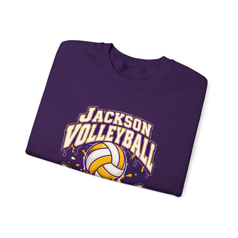 Jackson Polar Bears Volleyball Drip Crewneck