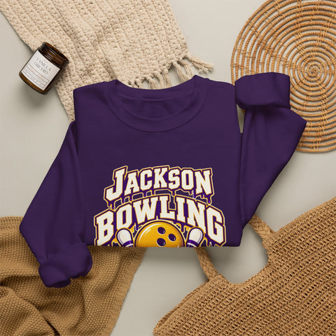 Jackson Polar Bears Bowling Drip Crewneck