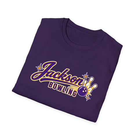 Jackson Polar Bears Bowling Retro Script T-Shirt