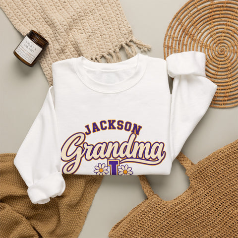 Jackson Polar Bears Grandma Floral Crewneck