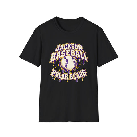 Jackson Polar Bears Baseball Drip T-Shirt