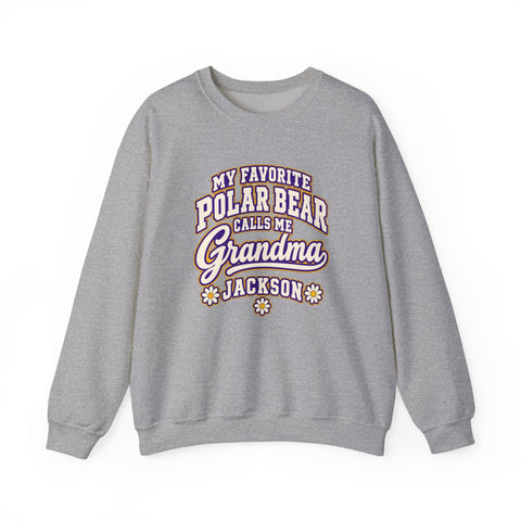 Jackson Polar Bears My Favorite Polar Bear Grandma Crewneck