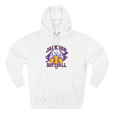 Jackson Polar Bears Softball Mascot Hoodie