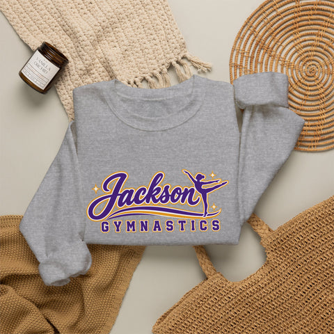 Jackson Polar Bears Gymnastics Retro Script Crewneck Sweatshirt