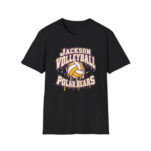 Jackson Polar Bears Volleyball Drip T-Shirt