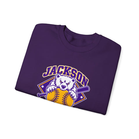 Jackson Polar Bears Softball Mascot Crewneck Sweatshirt