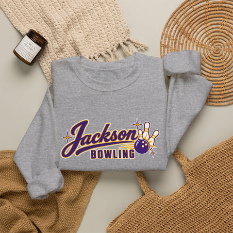 Jackson Polar Bears Bowling Retro Script Crewneck Sweatshirt