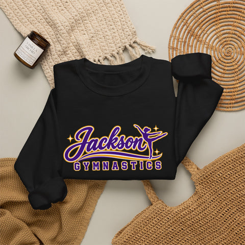 Jackson Polar Bears Gymnastics Retro Script Crewneck Sweatshirt
